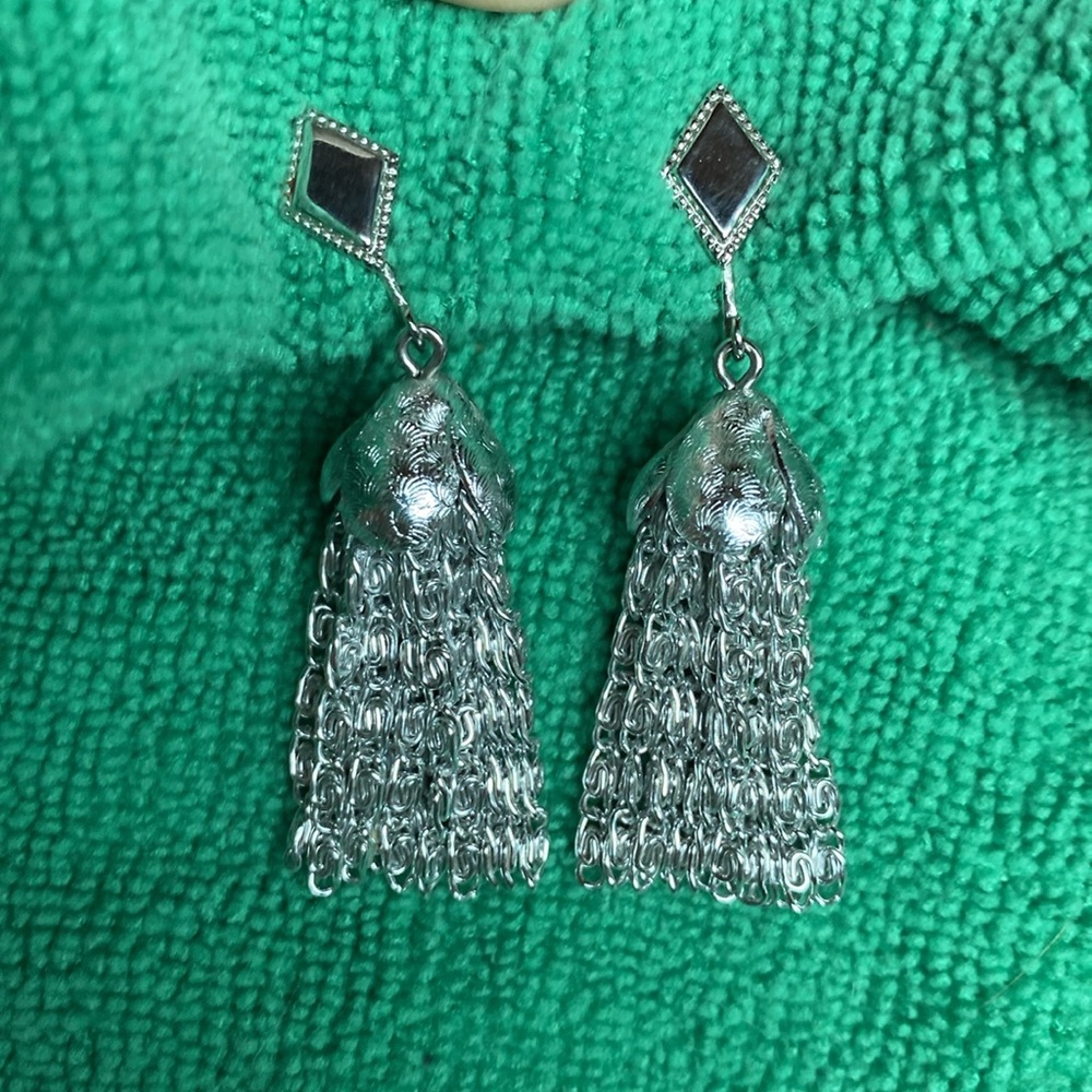 Sarah Coventry Vintage Silver Clip Earrings